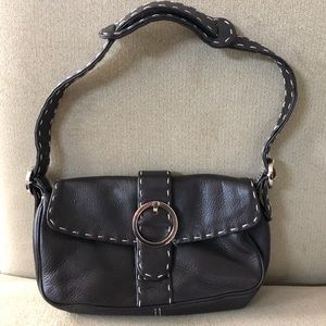 Donald J Pliner Small chocolate brown clutch